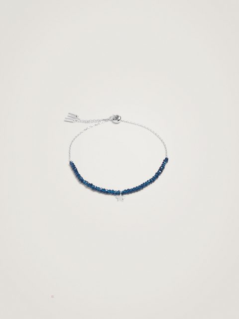 Parfois 925 Silver Star Armbånd Dame Mørkeblå | DK-03BIZPUYH