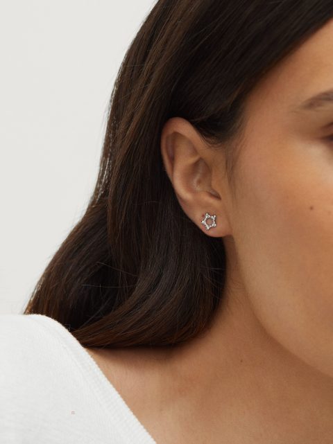 Parfois 925 Silver Star Studs Øreringe Dame Sølv | DK-28PNJBUED
