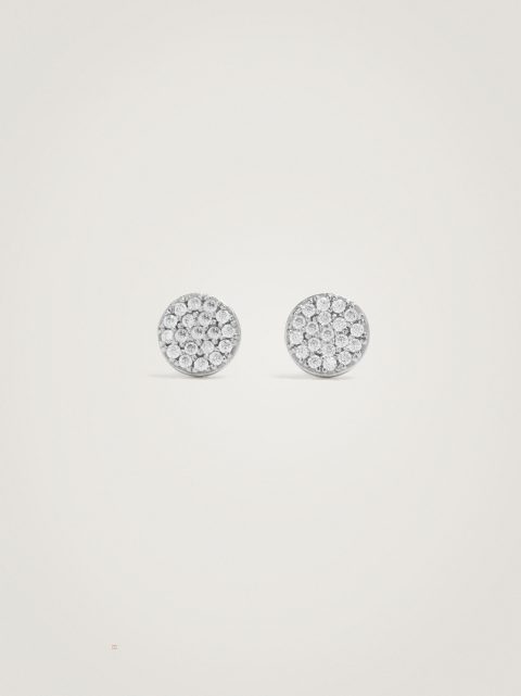 Parfois 925 Silver Stud With Zirconia Øreringe Dame Sølv | DK-93HTDWKVL