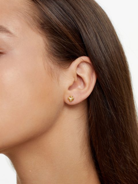 Parfois 925 Silver Studs With Shamrock Øreringe Dame Guld | DK-70SIFTNXB