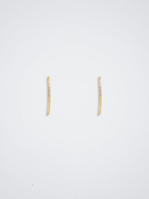 Parfois 925 Silver Studs With Zirconia Øreringe Dame Guld | DK-92ZJRKVEX