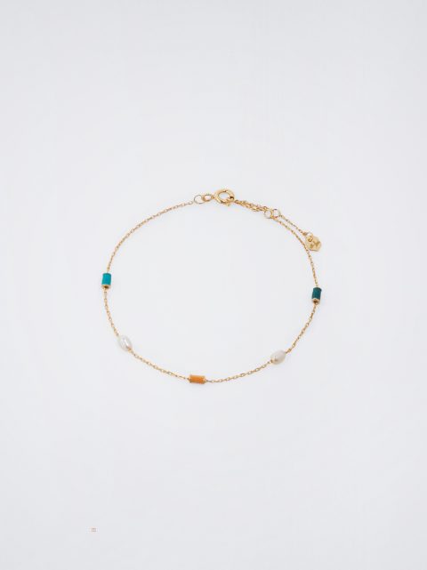 Parfois 925 Silver With Freshwater Pearl Armbånd Dame Hvide | DK-19HIOLEMZ