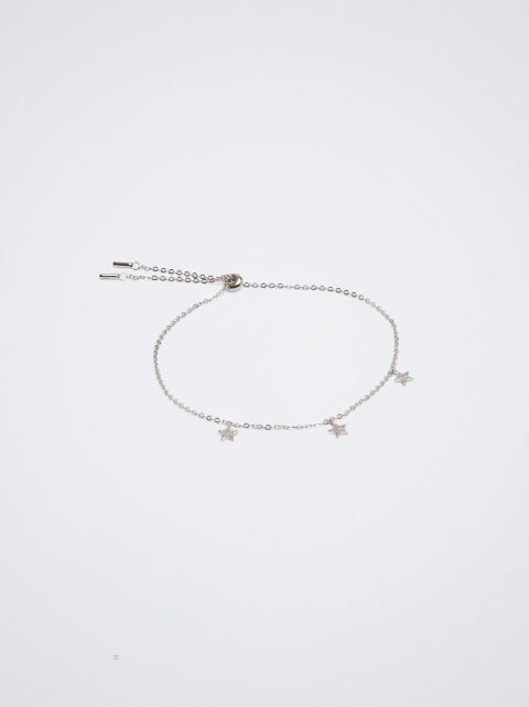 Parfois 925 Silver With Stars Armbånd Dame Sølv | DK-42QIHWGTU