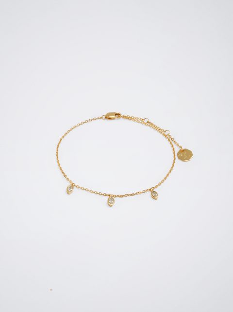 Parfois 925 Silver With Zirconia Armbånd Dame Guld | DK-59VNZLHIM