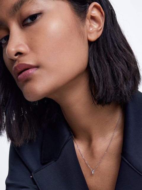 Parfois 925 Silver With Zirconia Halskæder Dame Sølv | DK-10PJEFTNZ
