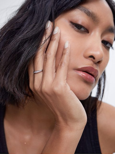 Parfois 925 Silver With Zirconia Ring Dame Sølv | DK-36BFNSWPQ