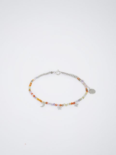 Parfois 925 Sterling Silver With Semiprecious Stone Armbånd Dame Flerfarvede | DK-82LWSOQYK