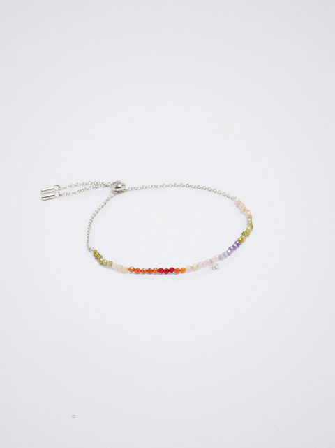 Parfois 925 Sterling Silver With Star Armbånd Dame Flerfarvede | DK-43BOKYUAI