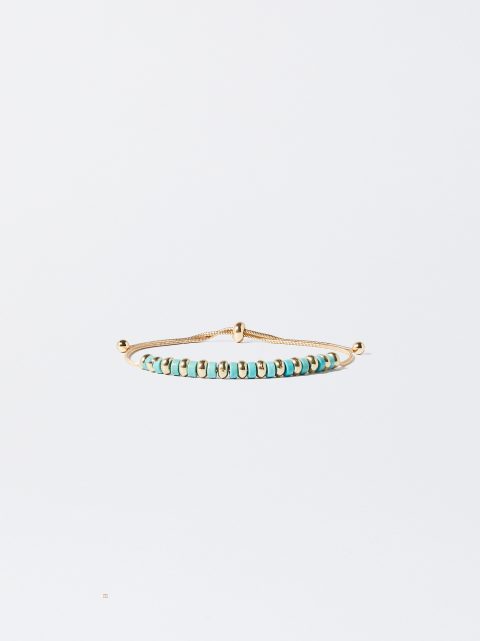 Parfois Adjustable With Stone Armbånd Dame Blå | DK-08IYAJDWZ