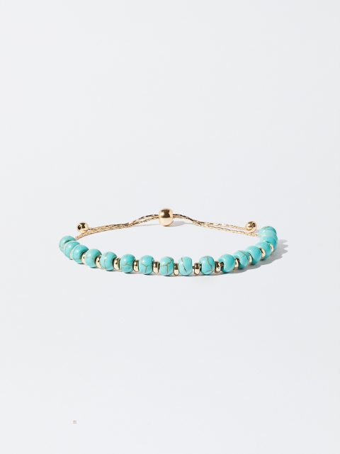 Parfois Adjustable With Stone Armbånd Dame Blå | DK-20PGQDVYR