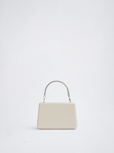 Parfois Animal Embossed Party Clutch Tasker Dame Hvide | DK-16DNXUPQT