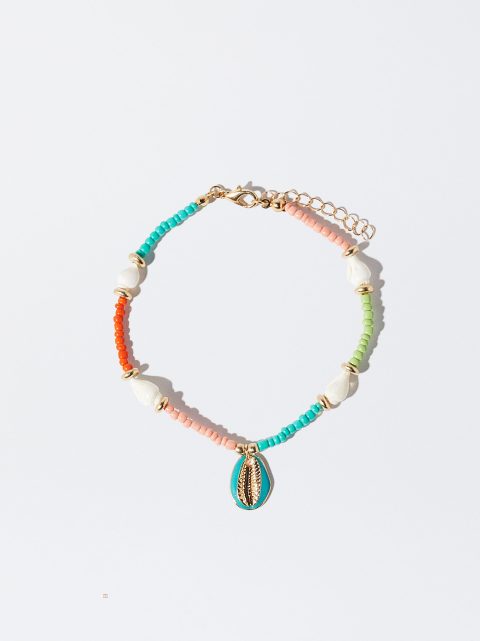 Parfois Anklet With Shell Armbånd Dame Flerfarvede | DK-53PKMODTI