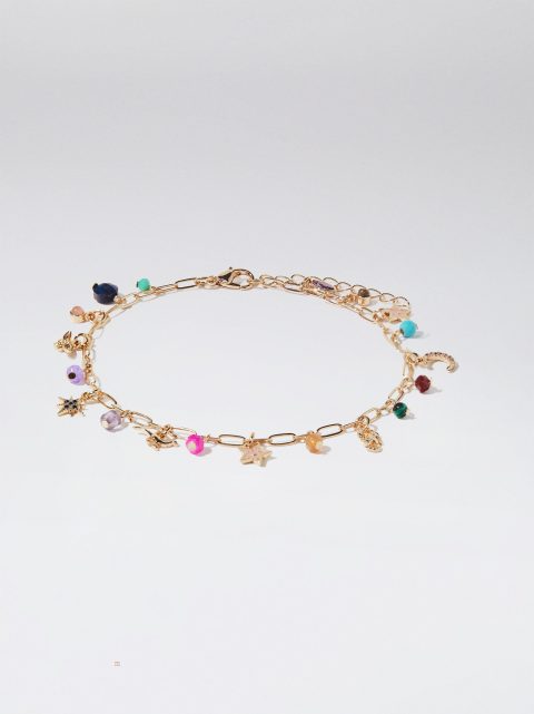 Parfois Anklet With Stone And Zirconia Armbånd Dame Flerfarvede | DK-30MALOQPW