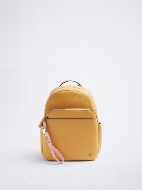 Parfois Backpack With Removable Purse Rygsække Dame Gul | DK-68EQZJAKP
