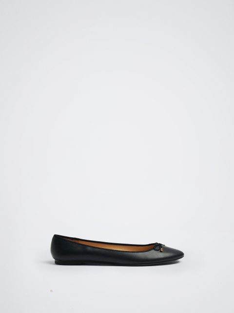 Parfois Ballerinas With Bow Detail Ballerina Sko Dame Mørkeblå | DK-39YSJCFWD