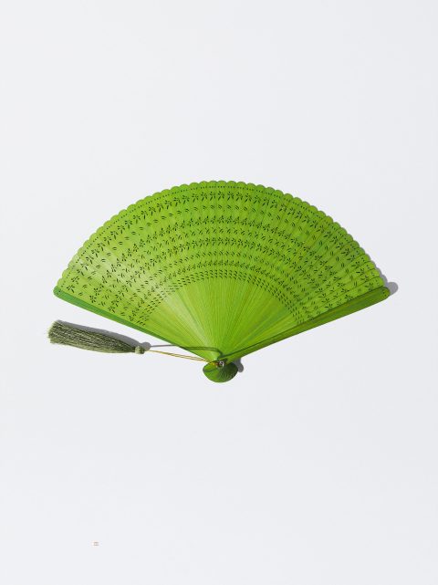 Parfois Bamboo Dragonfly Fans Dame Gul | DK-69VTFXAHU