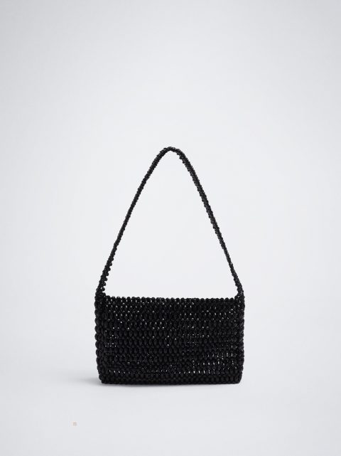 Parfois Beaded Party Skuldertasker Dame Sort | DK-74CLXVNJK