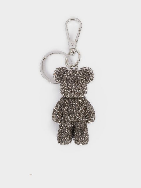 Parfois Bear With Crystals Nøglering Dame Sølv | DK-62WDMTNSC