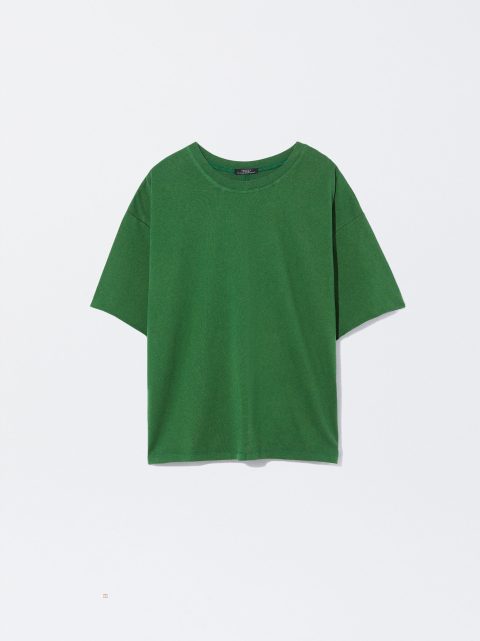 Parfois Bomulds Basic T Shirts Dame Grøn | DK-80YLPMKXE