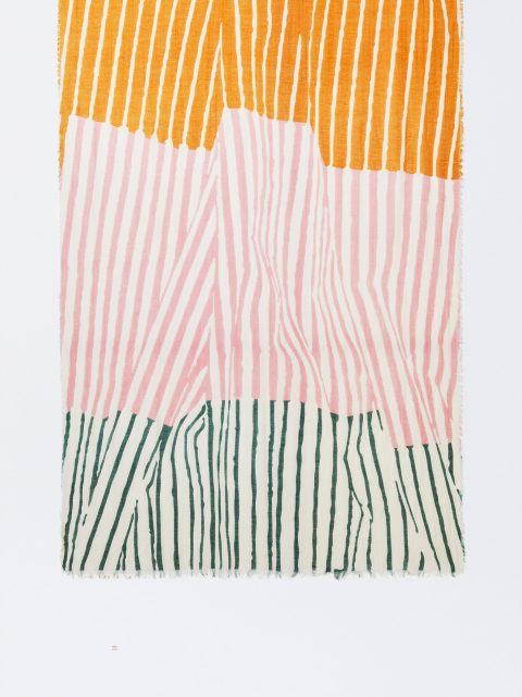 Parfois Bomulds Printed Tørklæder Dame Orange | DK-83ENDRMHO