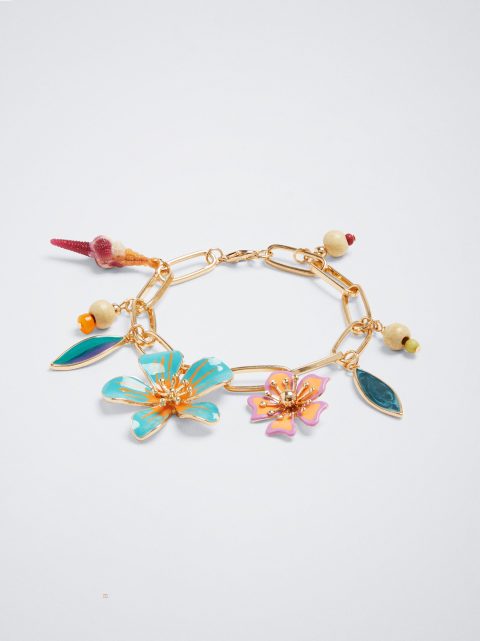 Parfois Bracelet With Flowers And Seashell Armbånd Dame Flerfarvede | DK-17QSAMKZF