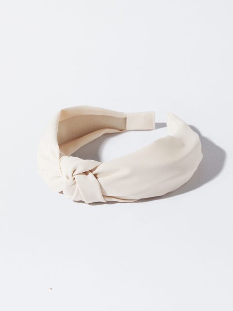 Parfois Brede With Knot Pandebånd Dame Beige | DK-64XVBSAYP