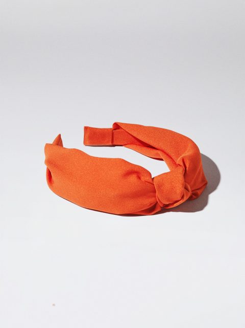 Parfois Brede With Knot Pandebånd Dame Orange | DK-72DYROEHZ