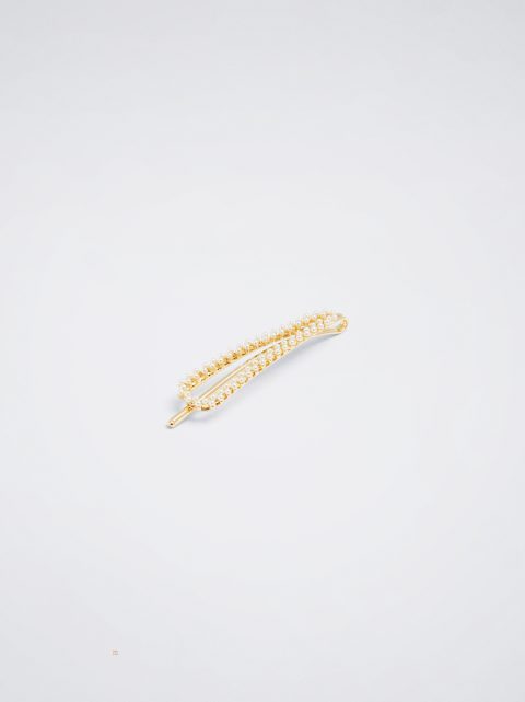Parfois Brooch With Pearls Hårspænder Dame Hvide | DK-07HAPULRW