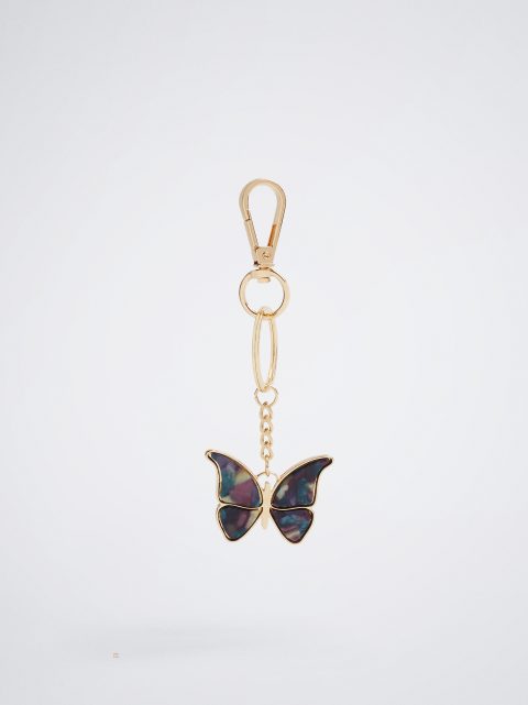 Parfois Butterfly Key Chain Nøglering Dame Flerfarvede | DK-30HXCZEMS