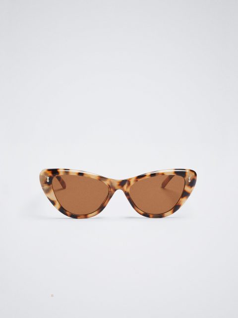 Parfois Cat Eye Solbriller Dame Brune | DK-28GDWCIVH