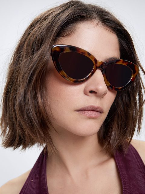 Parfois Cat Eye Solbriller Dame Brune | DK-42GQTIWKR
