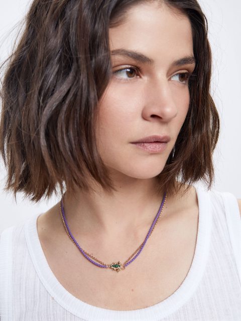 Parfois Chain With Zirconia Halskæder Dame Flerfarvede | DK-87WOLDVQY