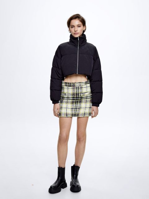 Parfois Check Strikket Mini Nederdel Dame Flerfarvede | DK-62XRKTWYM