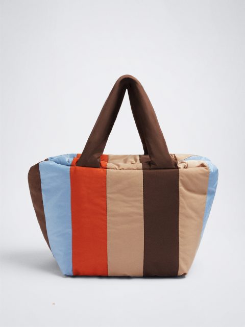 Parfois Color Block Quiltet Tote Indkøbstasker Dame Flerfarvede | DK-15DZHUROE