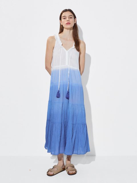 Parfois Colour Block Long Kjole Dame Flerfarvede | DK-85CTUBRLZ