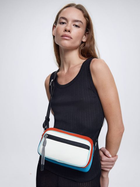 Parfois Colour Block Nylon Crossbody Taske Dame Flerfarvede | DK-82PEMGLKZ