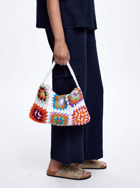 Parfois Crochet Håndtaske Dame Flerfarvede | DK-68MAQFVBL