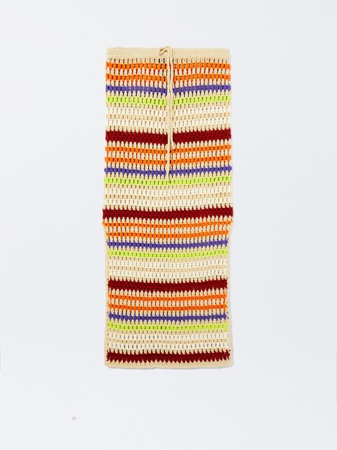 Parfois Crochet Midi Nederdel Dame Flerfarvede | DK-80OFKYPAC