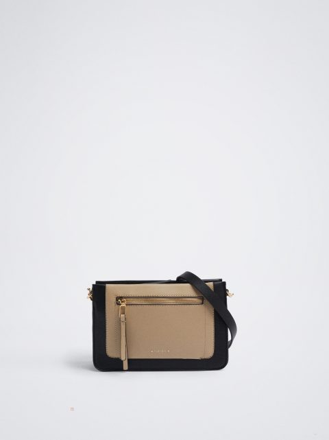 Parfois Crossbody Bag With Color Block Crossbody Taske Dame Brune | DK-08RFXSMVN