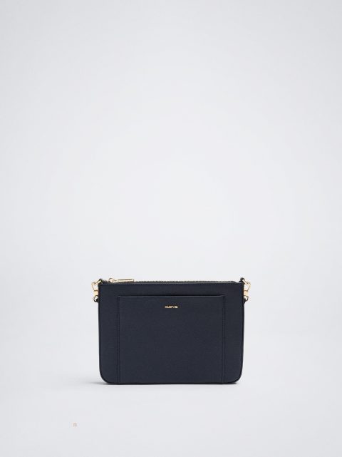 Parfois Crossbody Bag With Outer Pocket Crossbody Taske Dame Mørkeblå | DK-95WGAVLZF