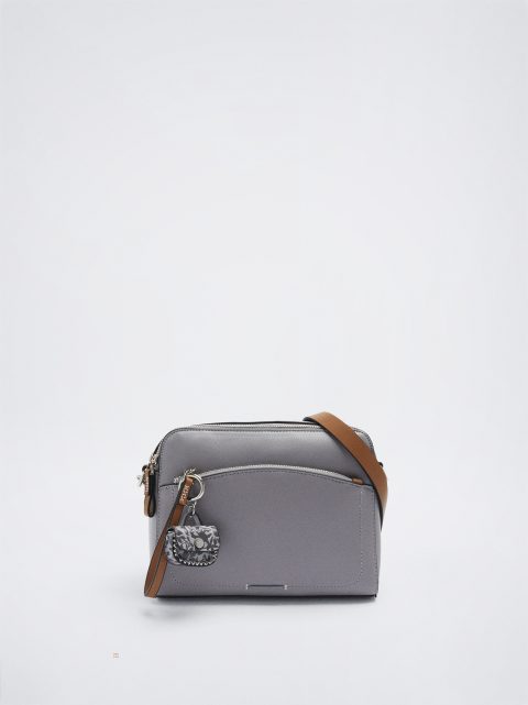 Parfois Crossbody Bag With Pendant Crossbody Taske Dame Blå | DK-30VYIGSET