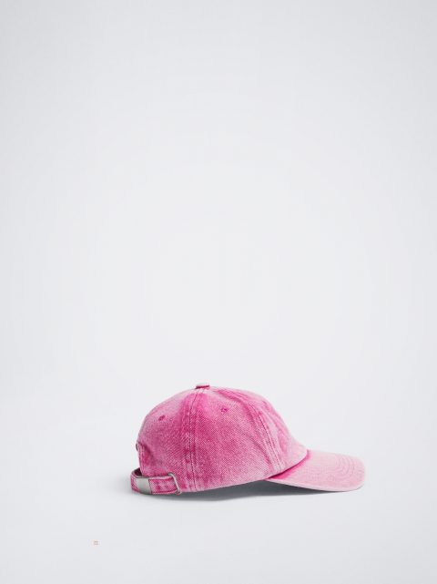 Parfois Denim Adjustable Kasketter Dame Lyserød | DK-21UJLVSEC