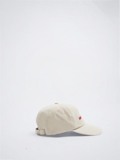 Parfois Denim Kasketter Dame Beige | DK-81NLZGVET