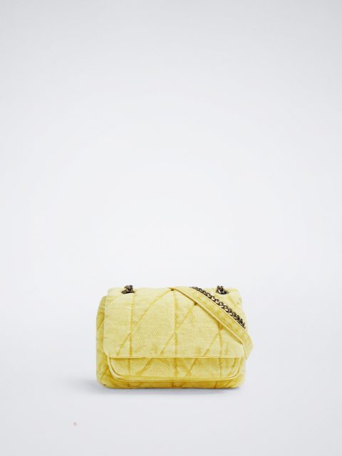 Parfois Denim Skuldertasker Dame Gul | DK-95FDBWGYR