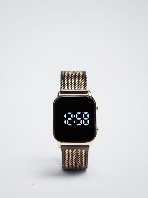 Parfois Digital Stainless Steel Digitale Ure Dame Sort | DK-85EQMIBXT