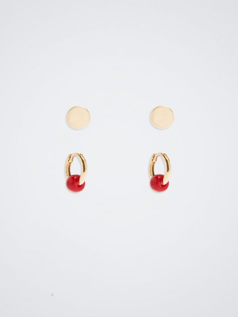 Parfois Earrings Set Øreringe Dame Rød | DK-86TCAOPLG