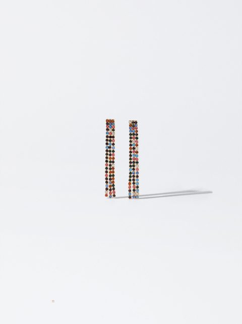 Parfois Earrings With Crystals Øreringe Dame Flerfarvede | DK-30SJQZXHF