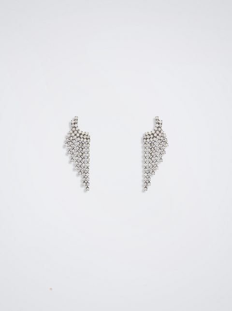 Parfois Earrings With Crystals Øreringe Dame Sort | DK-32JZYOMRE