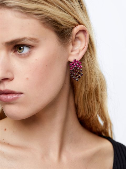 Parfois Earrings With Crystals Øreringe Dame Flerfarvede | DK-61QDLUBOS