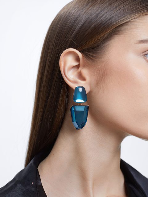 Parfois Earrings With Crystals Øreringe Dame Blå | DK-97FYAGUNL